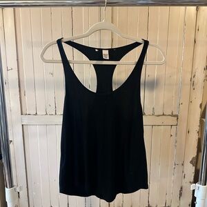 Victoria’s Secret Cozy Black Racerback Tank Top Size Small